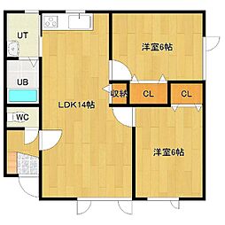 ハピネス三輪7号棟 -/2
