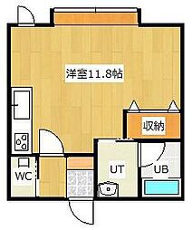 フローレンス柏陽 ワンルームの間取図画像