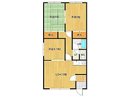 青柳マンション 3LDKの間取図画像