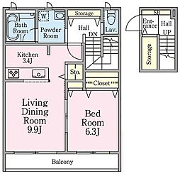 間取図画像 1LDK