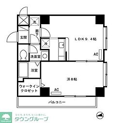 ボン・ヌール菊野台 1LDKの間取図画像