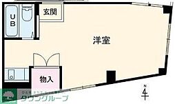 成城パークサイド ワンルームの間取図画像