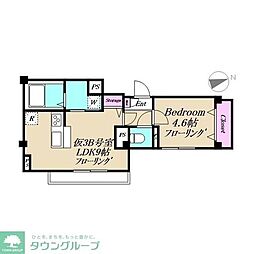 三鷹市新川6丁目マンション 1LDKの間取図画像