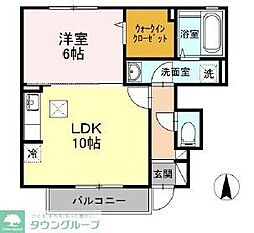 アストルム 1LDKの間取図画像