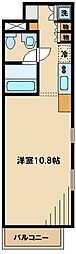 グレースコート府中 1Kの間取図画像