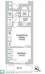 PARKAXIS千歳船橋 1LDKの間取図画像