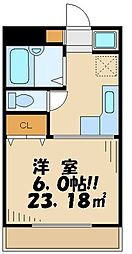 メゾン・ド・ロリエ ワンルームの間取図画像