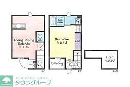 Annabelle Court 1LDKの間取図画像