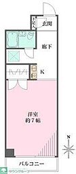 メゾンドール三鷹 ワンルームの間取図画像