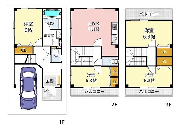 間取りを拡大表示