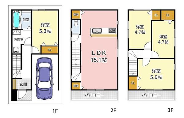 間取りを拡大表示