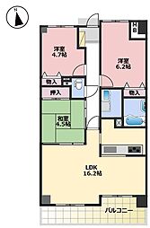 間取図画像 3LDK