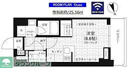 ステージファースト亀戸 11階ワンルームの間取り