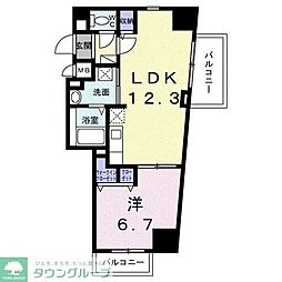 シエスタ キー 1LDKの間取図画像