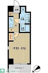 HF葛西レジデンス 1Kの間取図画像
