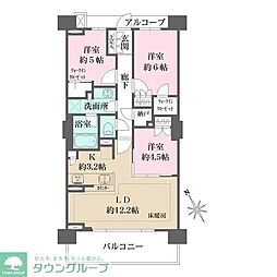 ザ・パークハウス南行徳 3LDKの間取図画像
