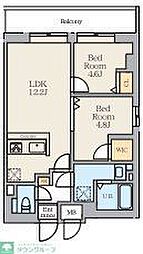 江戸川区篠崎町2丁目マンション 2LDKの間取図画像