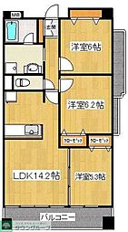 グランリーブル 3LDKの間取図画像