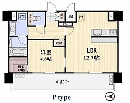プロスペクト恩賜公園 1LDKの間取図画像