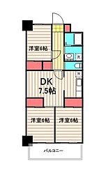 グリーンパーク北葛西 3DKの間取図画像