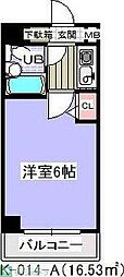 シャトレー舞浜 1Kの間取図画像