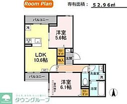 Arco Mistletoe 2LDKの間取図画像