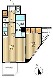 コンフォリア南砂町 1LDKの間取図画像