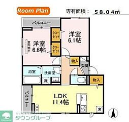 Arco Mistletoe 2LDKの間取図画像
