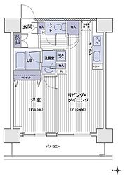 エスティメゾン大島 1LDKの間取図画像