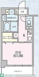 カーロヴィレッタ3 1Kの間取図画像