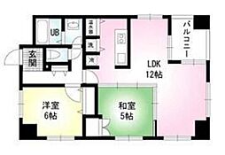 PRISMCOURT平井 2LDKの間取図画像