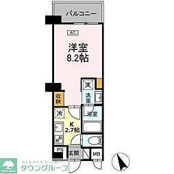 市川市南八幡4丁目マンション 1Kの間取図画像