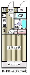 ベイサイド舞浜 1Kの間取図画像