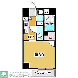 ダーシャモリ 1Kの間取図画像