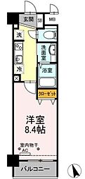 プラムヴィラージュ 1Kの間取図画像