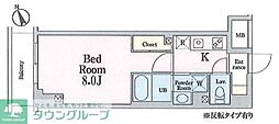 GARNETROIS 1Kの間取図画像