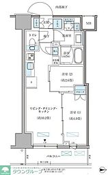 パークアクシス住吉ガーデンスクエア 2LDKの間取図画像