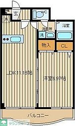 エクセレンテ 1LDKの間取図画像