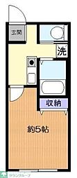 コーポK 1Kの間取図画像