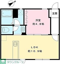 SOUTHWOOD 1LDKの間取図画像