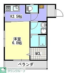 R-FIVE 1Kの間取図画像