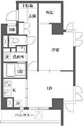 ダイナ大島 1LDKの間取図画像