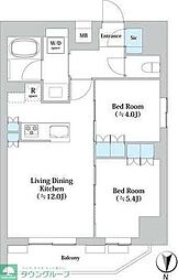 LIVIOMAISON森下 2LDKの間取図画像
