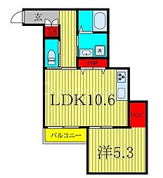 間取図画像 1LDK