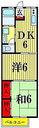 ハイツプリムラ 1階2DKの間取り
