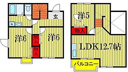 チェリーメゾン 2階3LDKの間取り