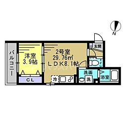 間取図画像 1LDK