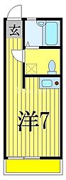 セボセボ津田沼 ワンルームの間取図画像
