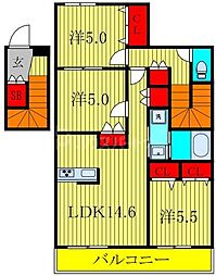 Alcyone Shizu 3LDKの間取図画像