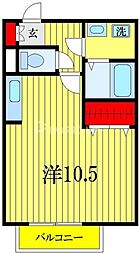 ベルテイマイ ワンルームの間取図画像